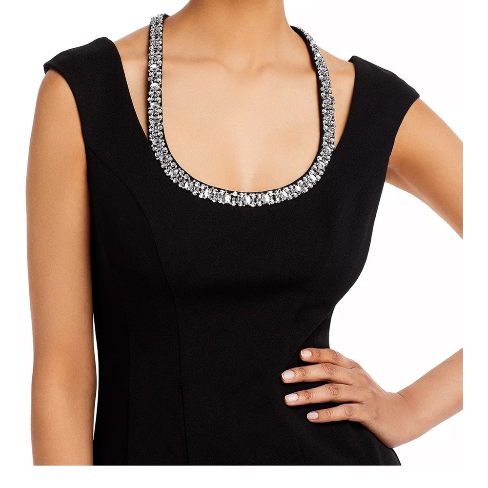 AQUA
Embellished Neck Sheath Dress worn once for 2 hours .